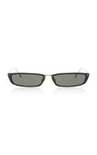 Linda Farrow Rectangle Frame Acetate And Metal Sunglasses
