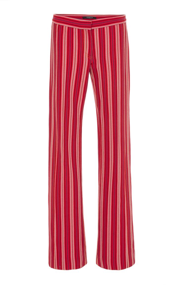 Derek Lam Striped Flare Trouser