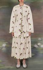Moda Operandi Yuhan Wang Embroidered-grape Cotton Blouse