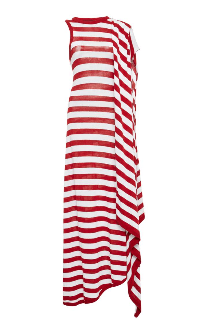 Victoria/tomas Draped One Shoulder Long Dress