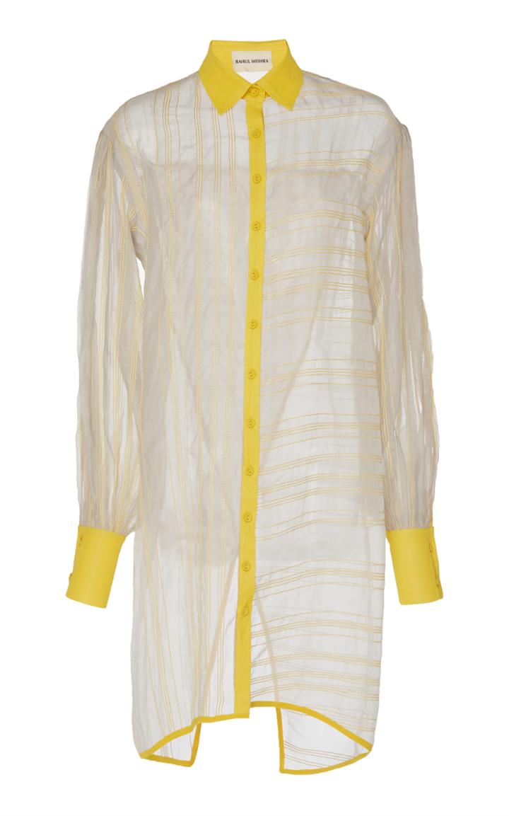 Rahul Mishra Zinnia Sheer Shirt