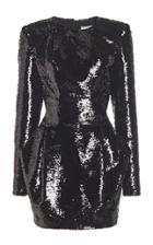 Moda Operandi Alexandre Vauthier Sequin Long Sleeve Mini Dress