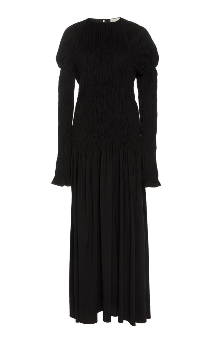Lemaire Silk-blend Long Sleeve Smock Dress
