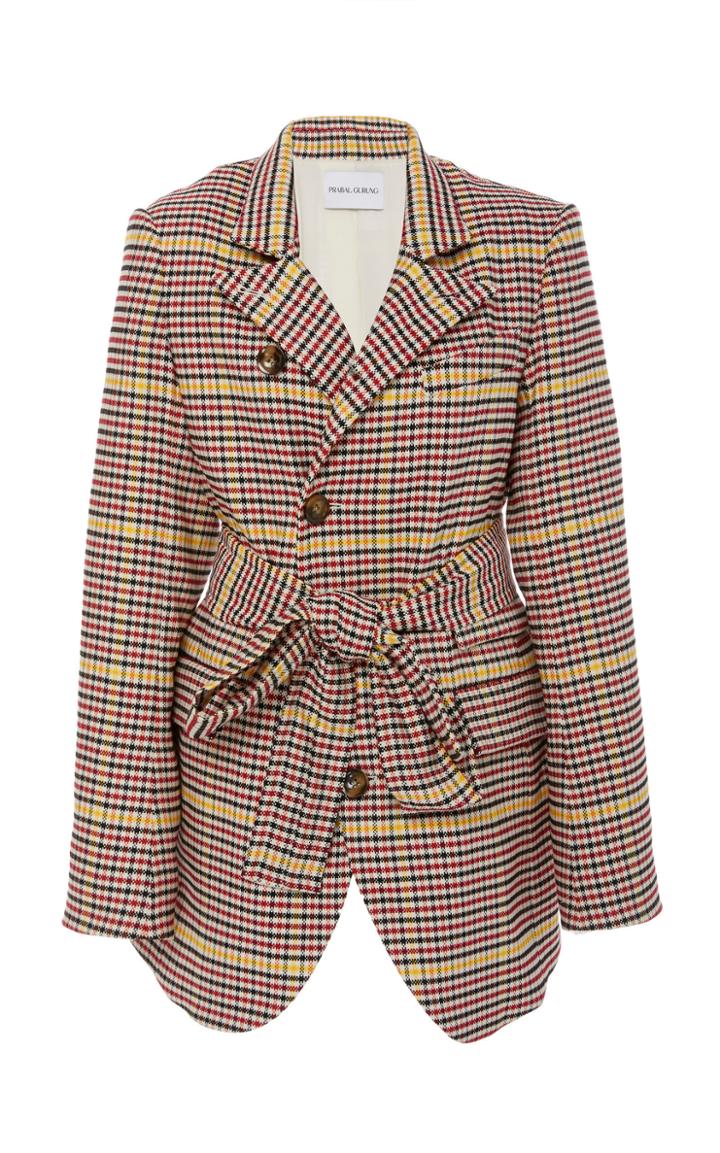 Prabal Gurung Ghat Plaid Suiting Jacket