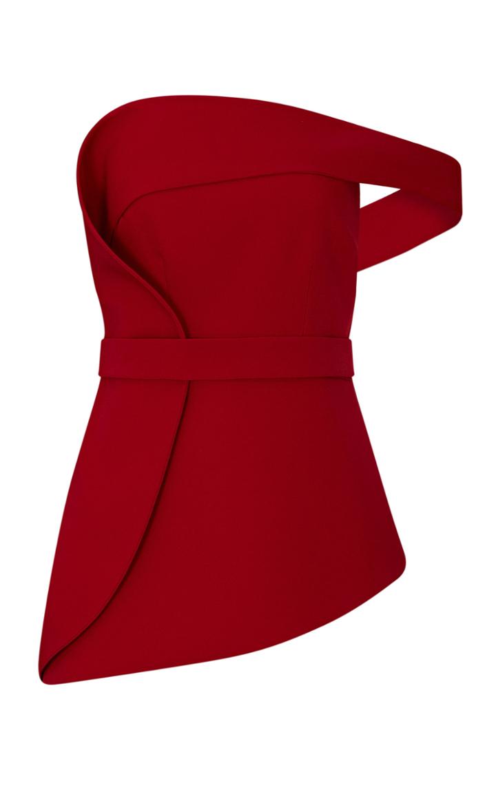 Safiyaa Reverie Draped Crepe Top