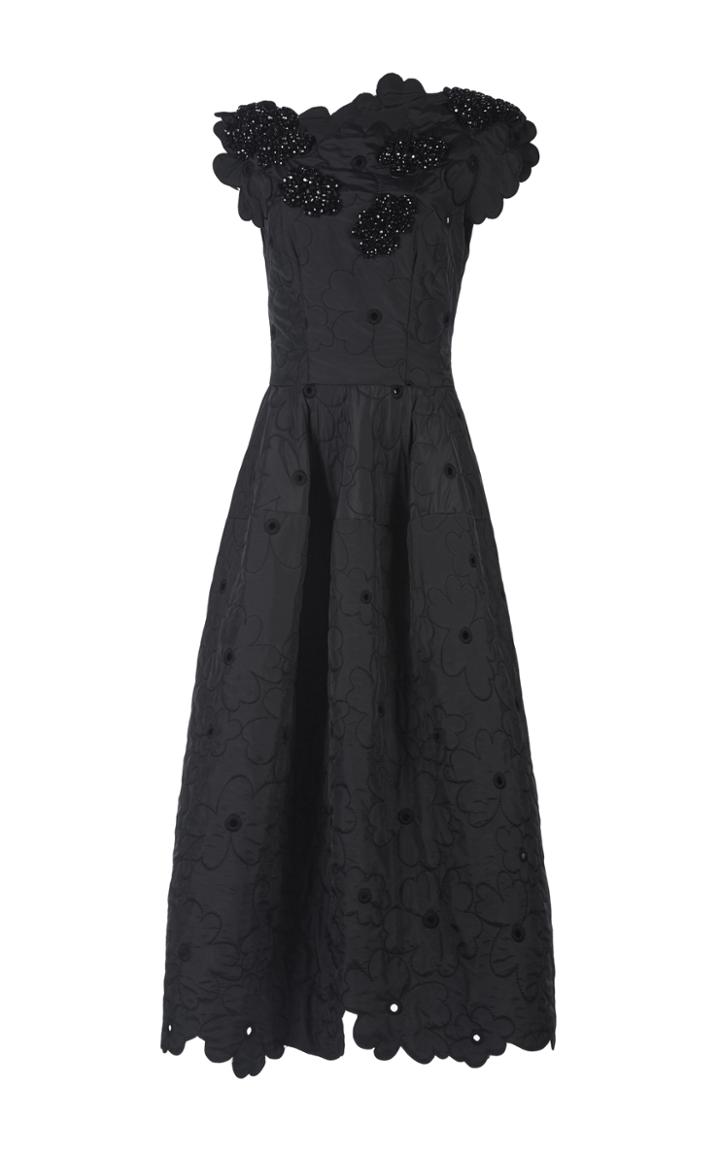 Simone Rocha Beaded Padded Flower Dress