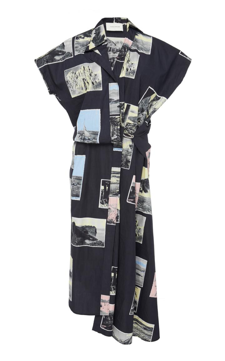 Cdric Charlier Printed Cotton Shirtdress