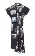 Cdric Charlier Printed Cotton Shirtdress