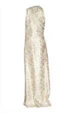 Lanvin Metallic Silk-blend Gown