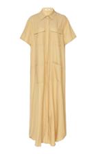 Matin Striped Long Cotton-blend Shirt Dress
