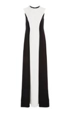 Reem Acra Color Block Silk Gown