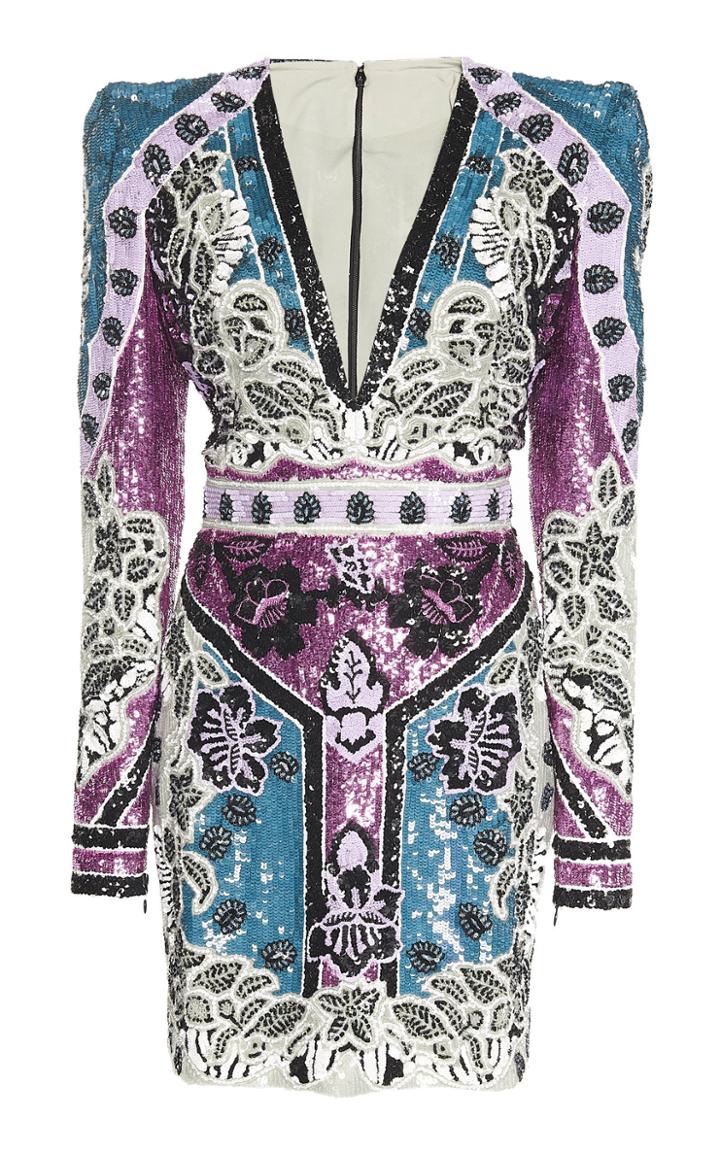 Zuhair Murad Sequin Embroidered Dress