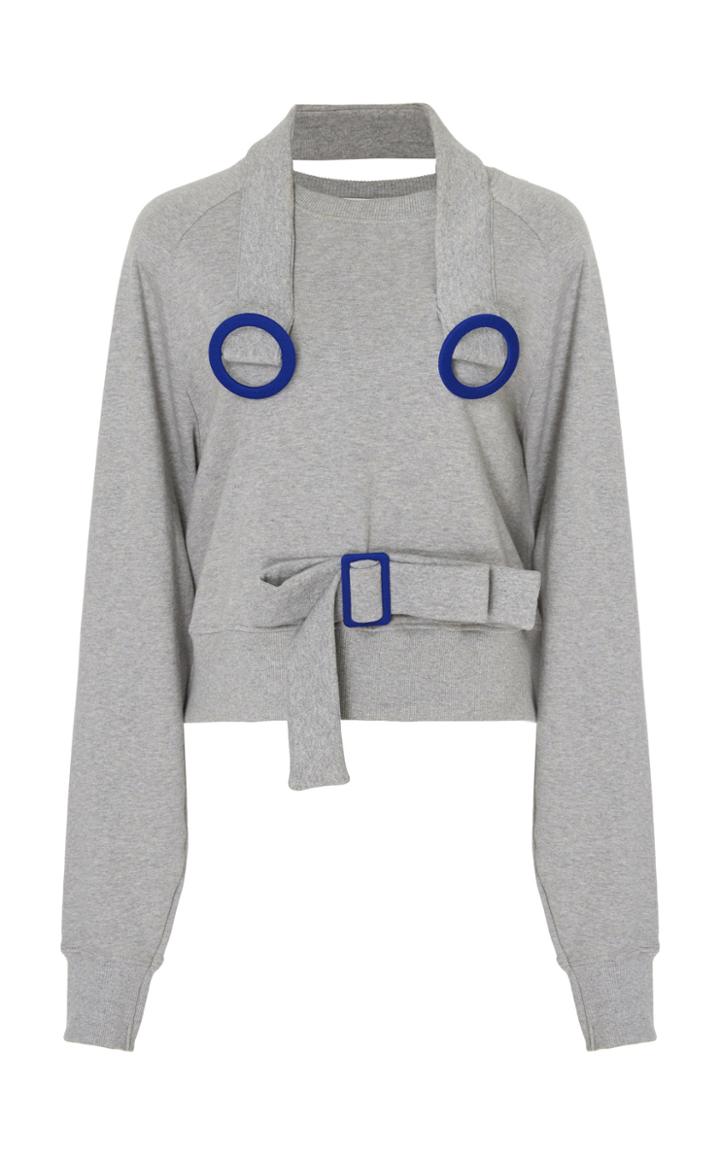 Edeline Lee Face Cotton Sweatshirt