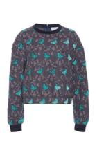 Luisa Beccaria Long Sleeve Butterfly Top