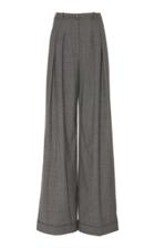Michael Kors Collection Pleated Wool Wide-leg Pants