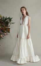 Markarian Guinevere Sleeveless Cut Out Silk Gown