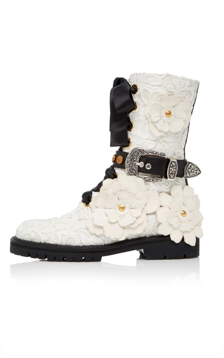 Fausto Puglisi Floral Bootie