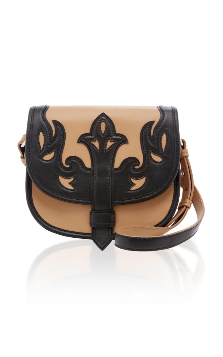 Alberta Ferretti Laser Cut Saddle Bag