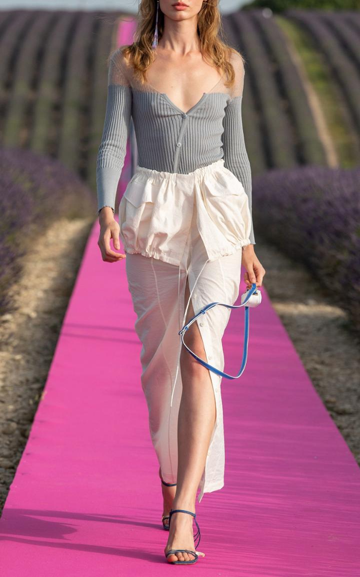 Jacquemus La Jupe Cueillette Drawstring Maxi Skirt