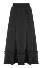 Flow The Label Black Pleated Ruffle Circle Skirt