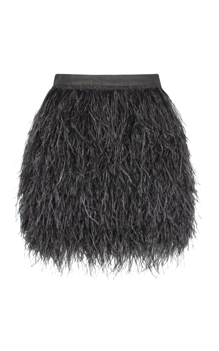 Aje Wattle Feather Mini Skirt