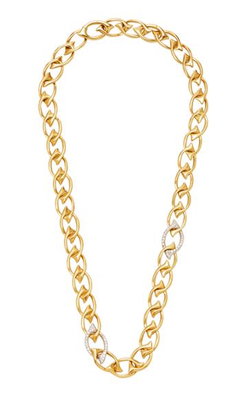Vintage Angela Cummings 18k Gold Link Chain Necklace
