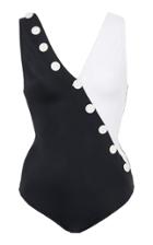 Oye Swimwear Kate Button Down Swimsuit