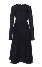 Martin Grant Geometric Stitched Long Sleeve Dress