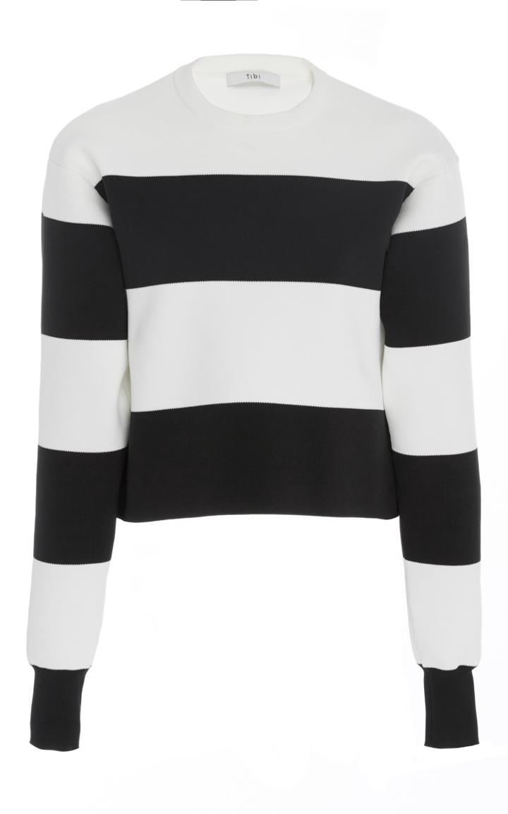 Tibi Aprs Ski Striped Pullover