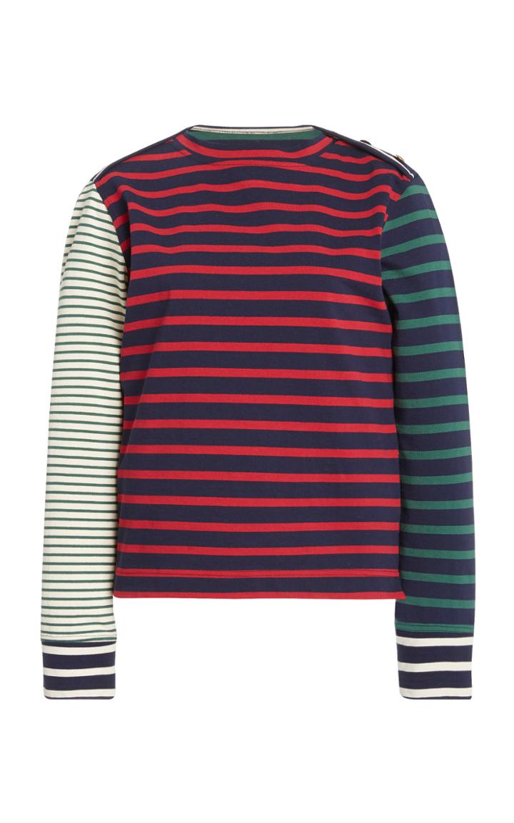 Wales Bonner Carroll Striped Cotton-jersey T-shirt