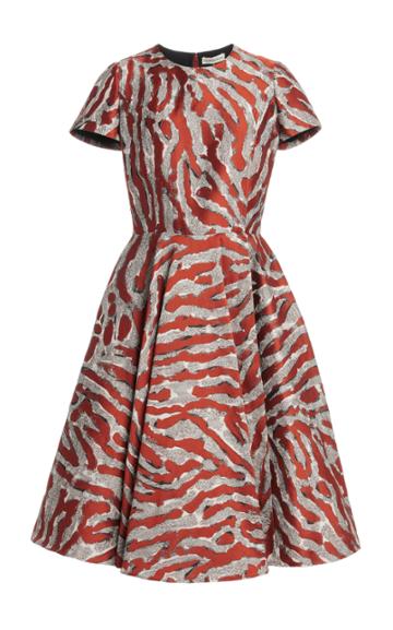 Moda Operandi Alexandre Blanc Zebra Jacquard Dress