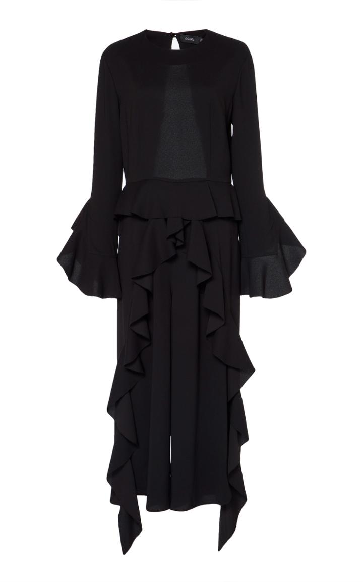 Goen.j Cropped Ruffle Jumpsuit