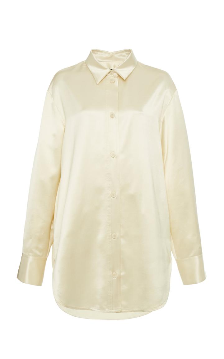 Moda Operandi Joseph Bernel Satin Wool-blend Shirt