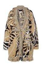 Moda Operandi Alanui Fringe-detailed Jaquard-knit Cardigan Size: S