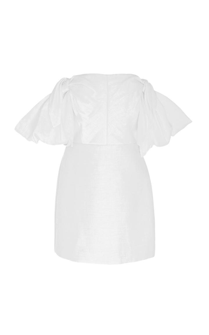 Acler Selkin Linen Bow Mini Dress