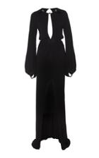 Dundas Long Sleeve Jersey Cut Out Gown