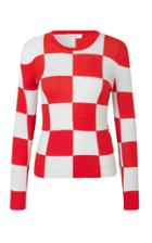 Stine Goya Leor Checkerboard Long Sleeve T-shirt
