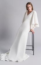 Moda Operandi Sophie Et Voila Oversized Ruffle Sleeve Gown Size: 34