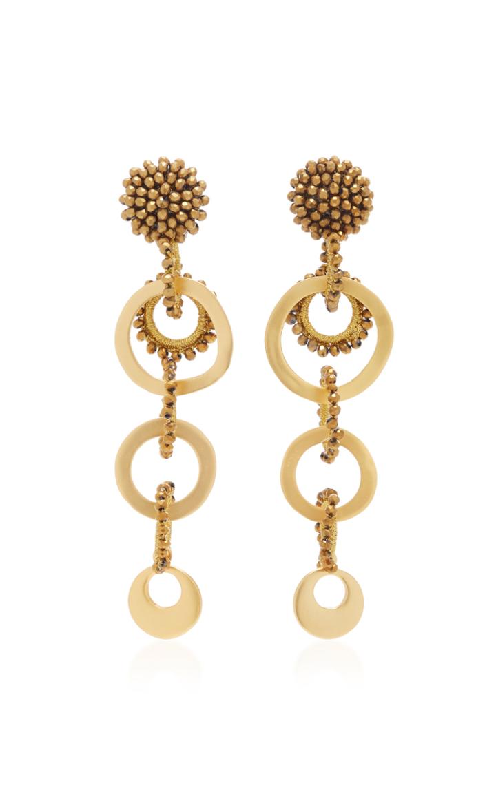 Bibi Marini Salento Gold-plated And Crystal Earrings