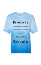Proenza Schouler Pswl Logo-print Ombr Cotton-jersey T-shirt