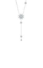 Colette Jewelry Star Drop 8k White-gold And Diamond Necklace