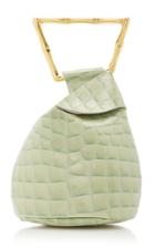 Cult Gaia Astraea Mini Croc Embossed Leather Tote