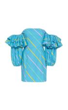 Rotate Bethany Ruffled Cotton Dress