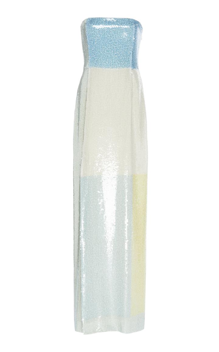 Moda Operandi Akris Sequin-embellished Strapless Maxi Dress Size: 2
