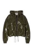 Moda Operandi Apparis Colby Cropped Vegan Leather Windbreaker Size: Xs