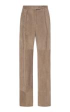 Alberta Ferretti Suede High Waisted Trouser