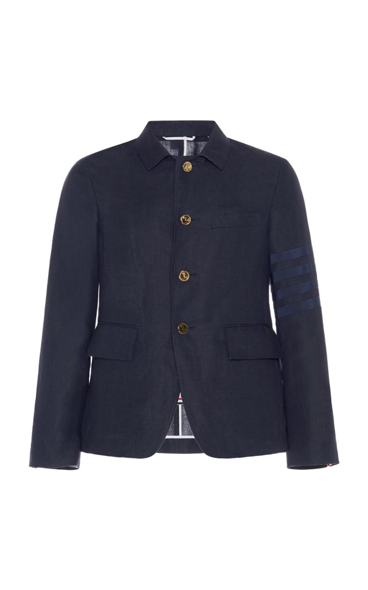 Thom Browne Linen Cutaway Blazer