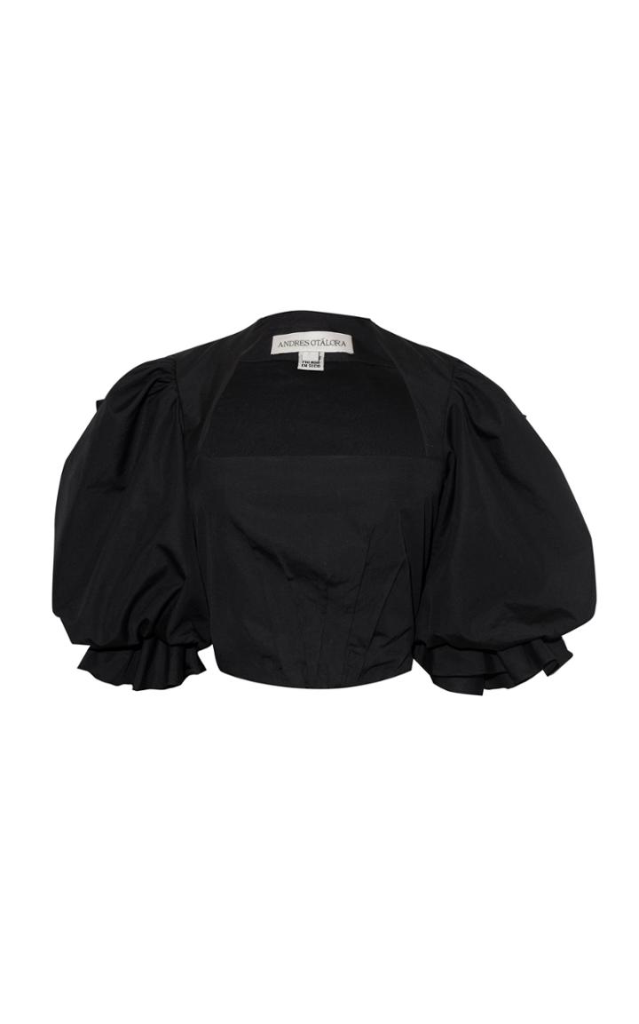 Moda Operandi Andres Otalora Danes Puffed-sleeve Cotton Blouse