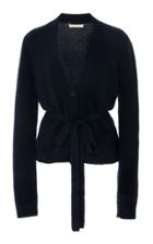 Brock Collection Ottico Belted Cashmere Cardigan