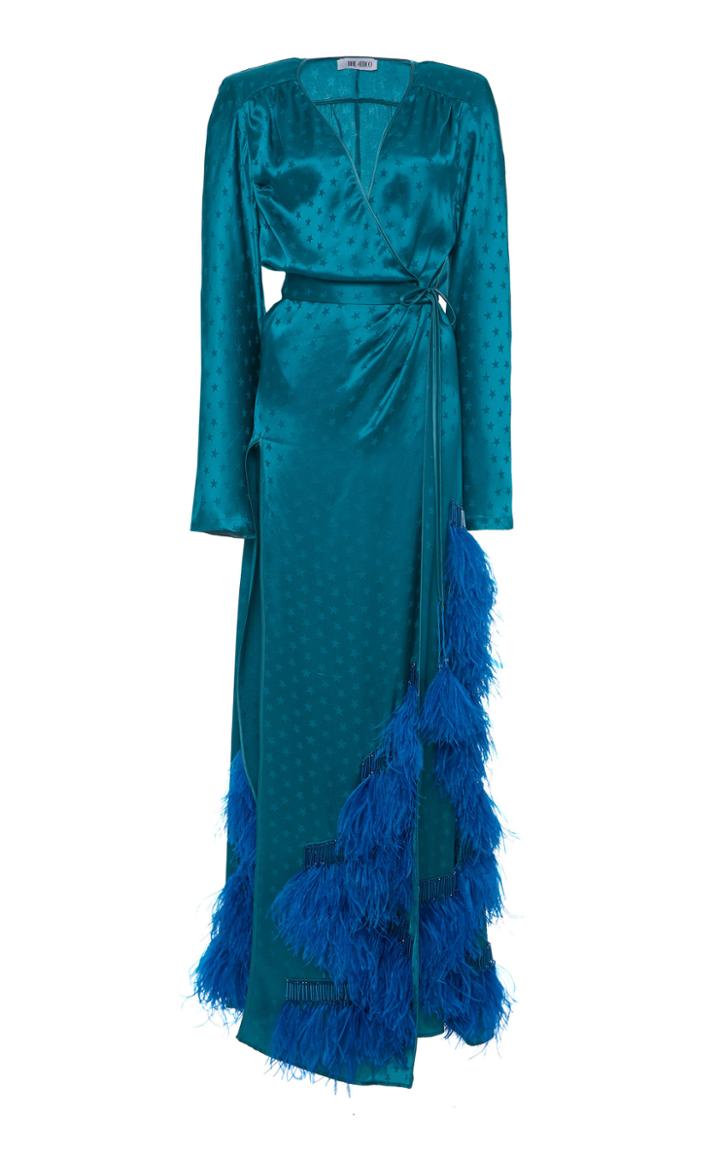 Attico Satin Robe Gown